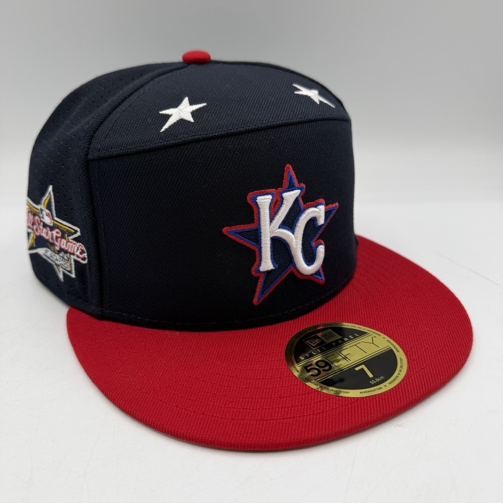 New Era 59Fifty Kansas City Royals Hat Cap Sz 7 Split‎ Panel 2025 All Star Game
